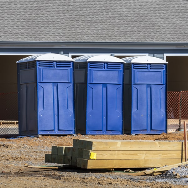 what is the expected delivery and pickup timeframe for the portable toilets in Auburn MA